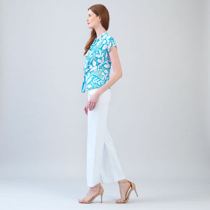 Drape Neck Loop Front Top - Paradise Petal - Final Sale | Clara Sunwoo Deals