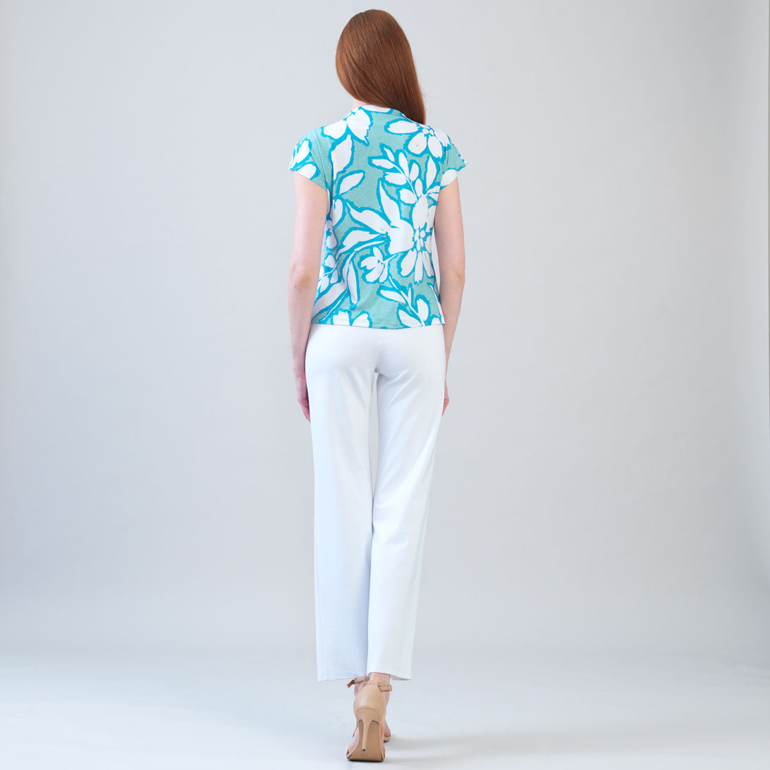 Drape Neck Loop Front Top - Paradise Petal - Final Sale | Clara Sunwoo Deals