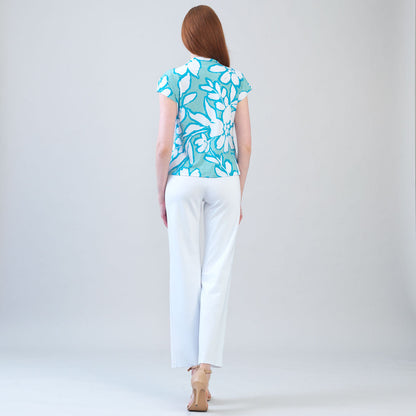 Drape Neck Loop Front Top - Paradise Petal - Final Sale | Clara Sunwoo Deals