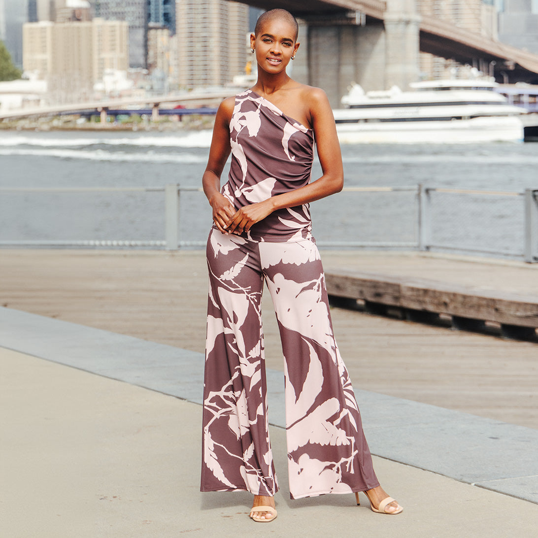One Shoulder Top - Floral Stem - Final Sale! | Clara Sunwoo Deals