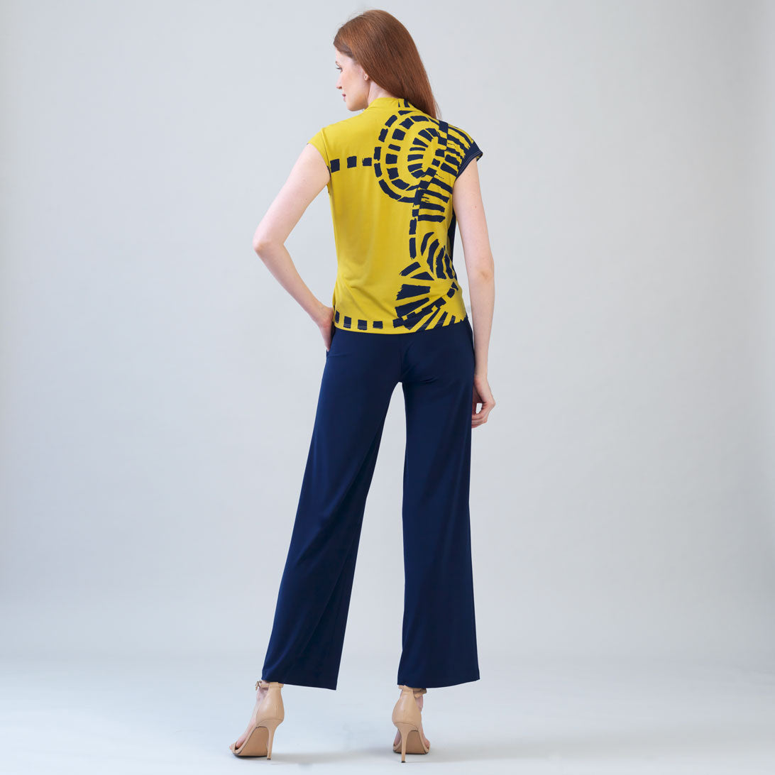 Crossover Faux Wrap Top - Track Line - Final Sale | Clara Sunwoo Sale