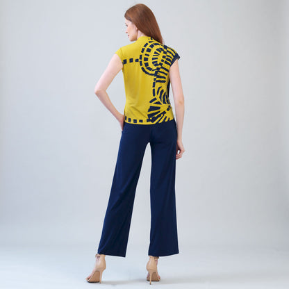 Crossover Faux Wrap Top - Track Line - Final Sale | Clara Sunwoo Sale