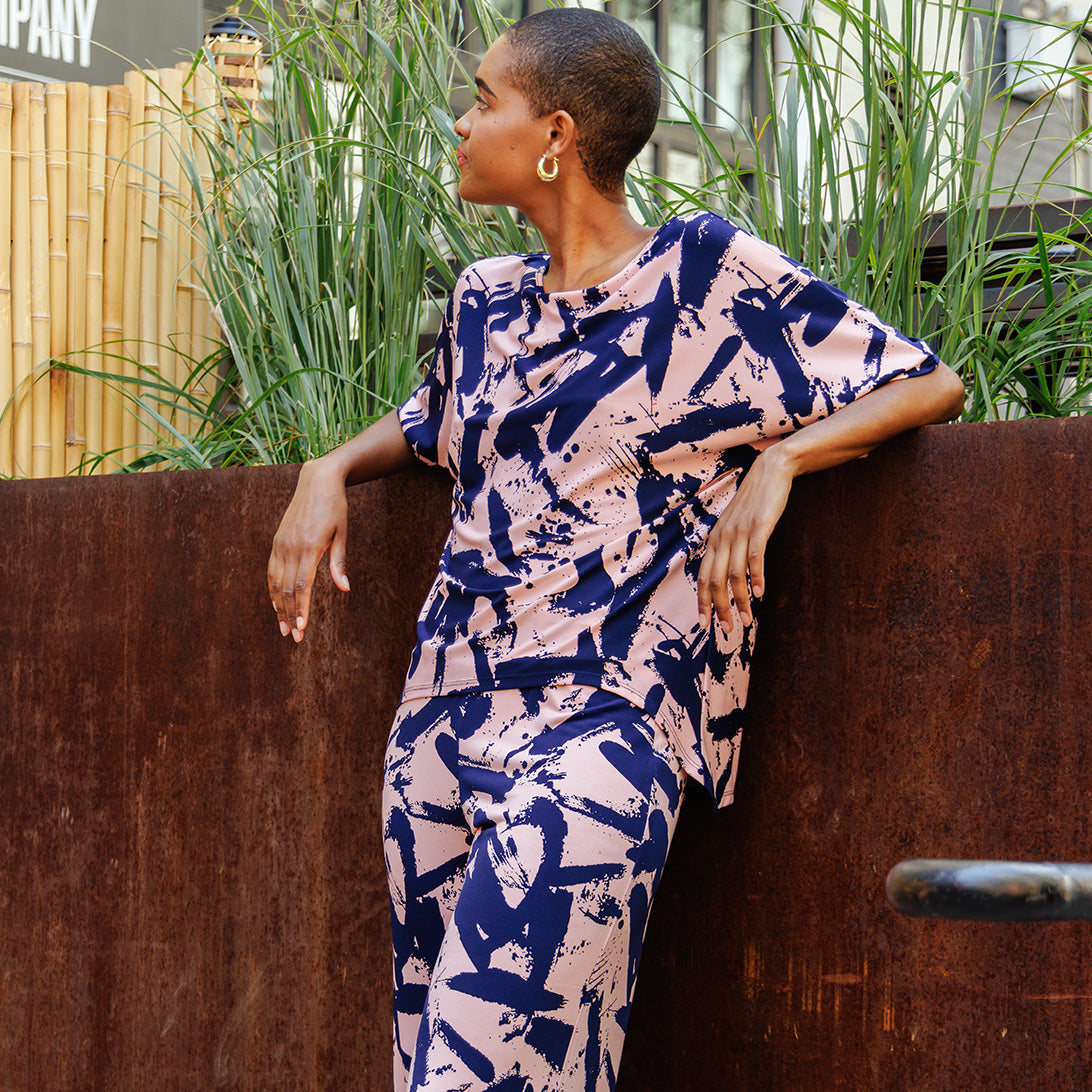 Loose Cut Hi-Low Top - Splash Stroke - Final Sale! | Clara Sunwoo Trending
