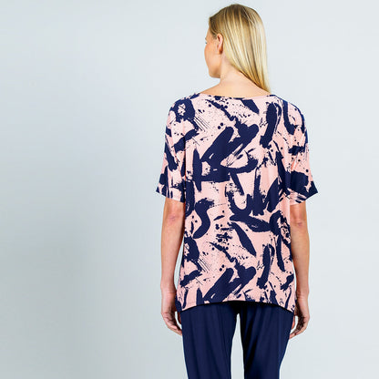 Loose Cut Hi-Low Top - Splash Stroke - Final Sale! | Clara Sunwoo Trending