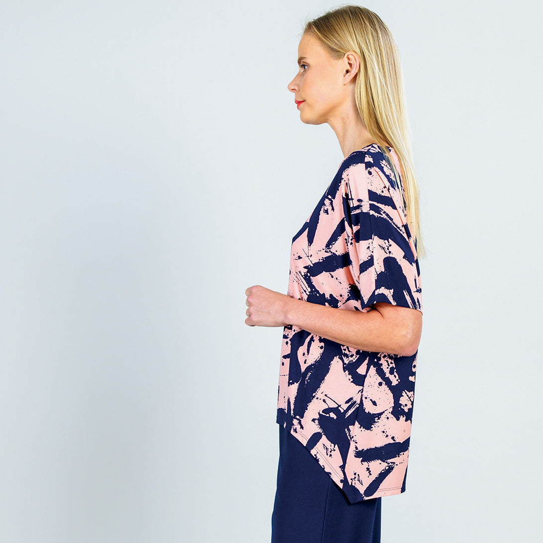 Loose Cut Hi-Low Top - Splash Stroke - Final Sale! | Clara Sunwoo Trending