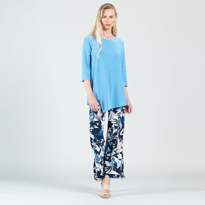Stitch Line Angle Vent Tunic - Vista Blue - Final Sale | Clara Sunwoo Signature