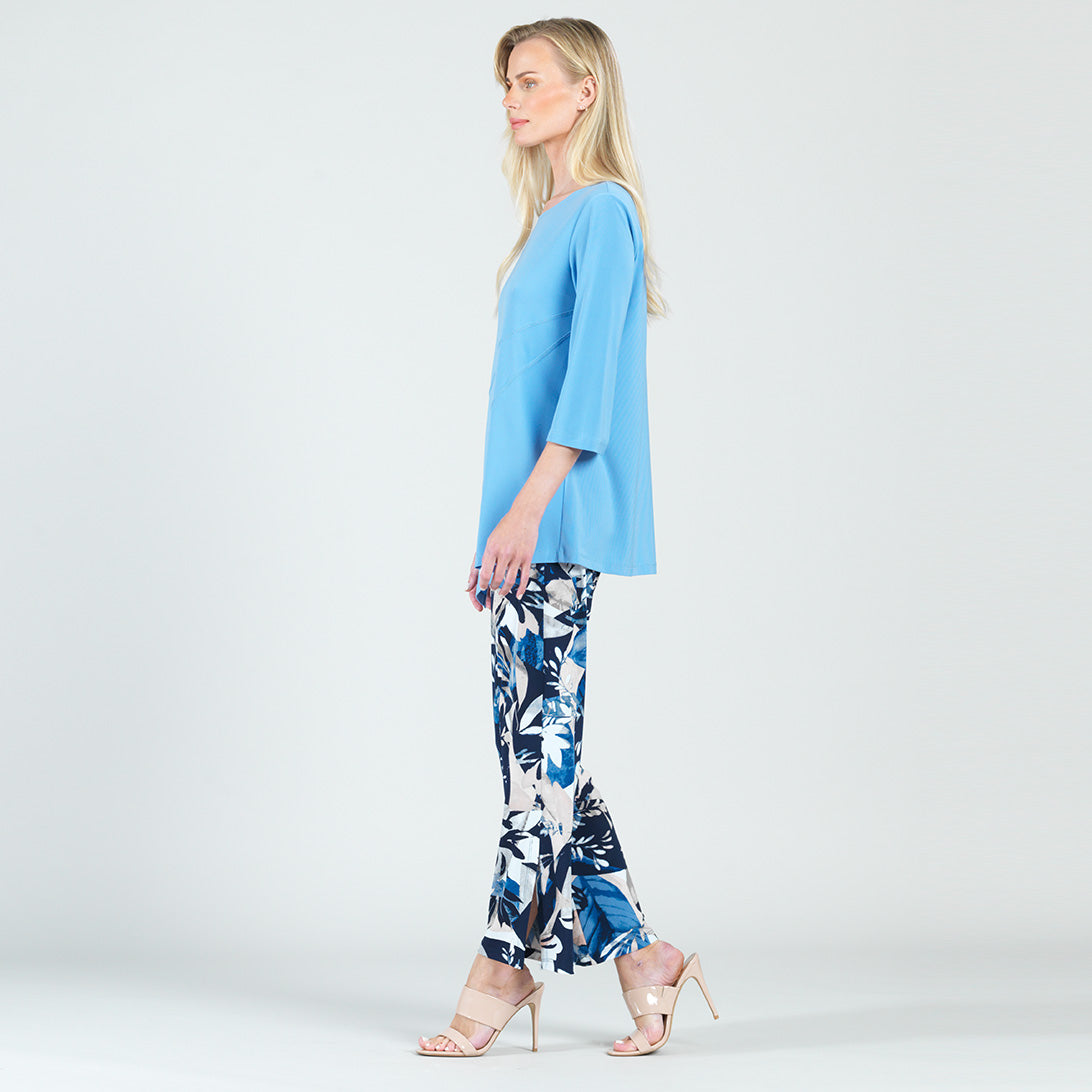 Stitch Line Angle Vent Tunic - Vista Blue - Final Sale | Clara Sunwoo Signature