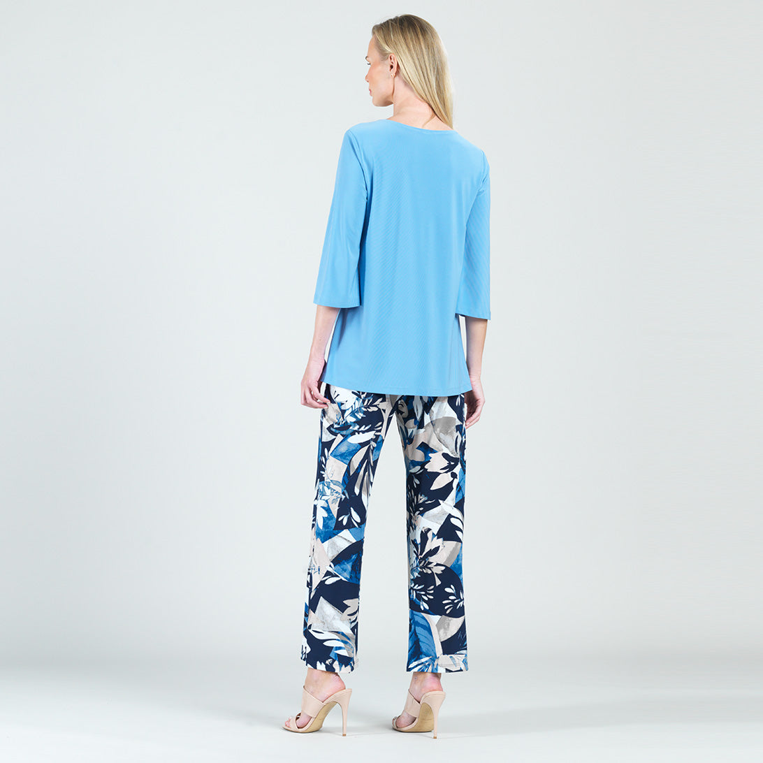 Stitch Line Angle Vent Tunic - Vista Blue - Final Sale | Clara Sunwoo Signature