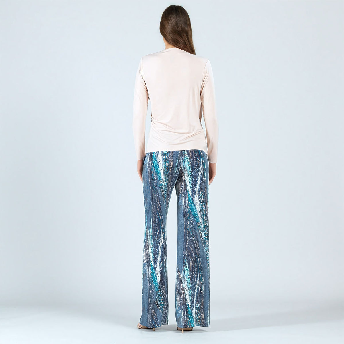 Peach Knit - Ruched Drape Top - Peach - Final Sale! | Clara Sunwoo Everyday