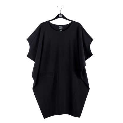 Rayon-Ponte Knit - Architectural Pocket Tunic - Black - Final Sale! | Clara Sunwoo Everyday