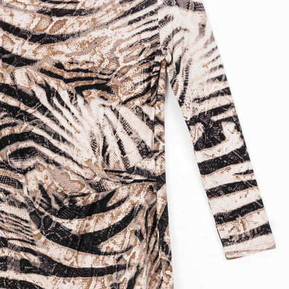 Side Twist Tunic - Striped Zebra - Final Sale! | Clara Sunwoo Great Value