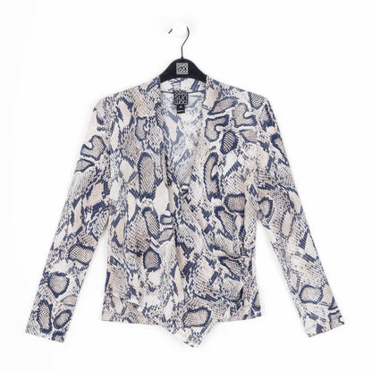 Butter Knit - Long Sleeve Crossover Faux Wrap Top - Python Scale - Final Sale! | Clara Sunwoo Recommended