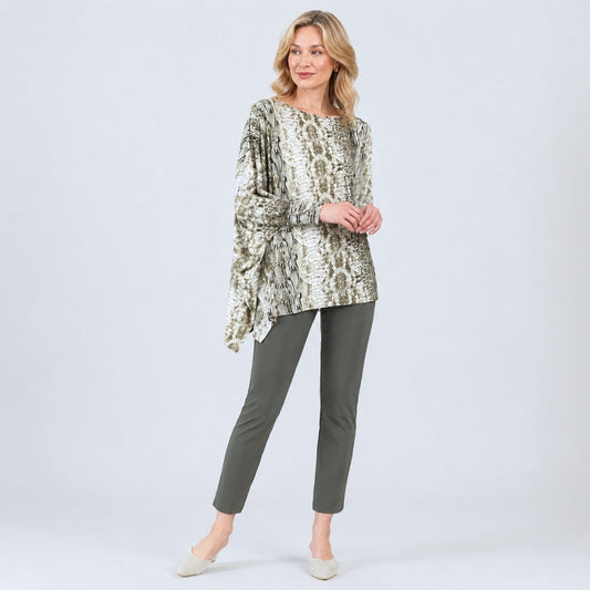 Poncho Sleeve Tunic - Python - Final Sale! | Clara Sunwoo Best Price