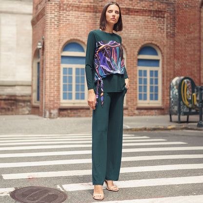 Blouson Overlay Side Tie Detail Top - Petal Sketch - Final Sale! | Clara Sunwoo Trending