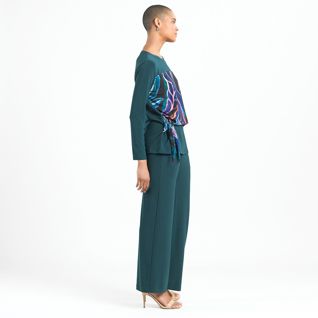 Blouson Overlay Side Tie Detail Top - Petal Sketch - Final Sale! | Clara Sunwoo Trending