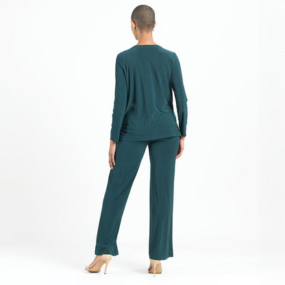 Blouson Overlay Side Tie Detail Top - Petal Sketch - Final Sale! | Clara Sunwoo Trending