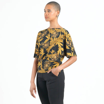Dolman Half Sleeve Top - Baroque Paisley - Final Sale! | Clara Sunwoo Trusted
