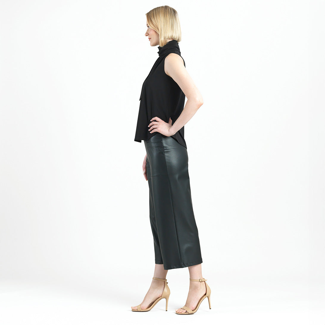 Mock Neck-Tie Detail Top - Black - Final Sale | Clara Sunwoo Signature