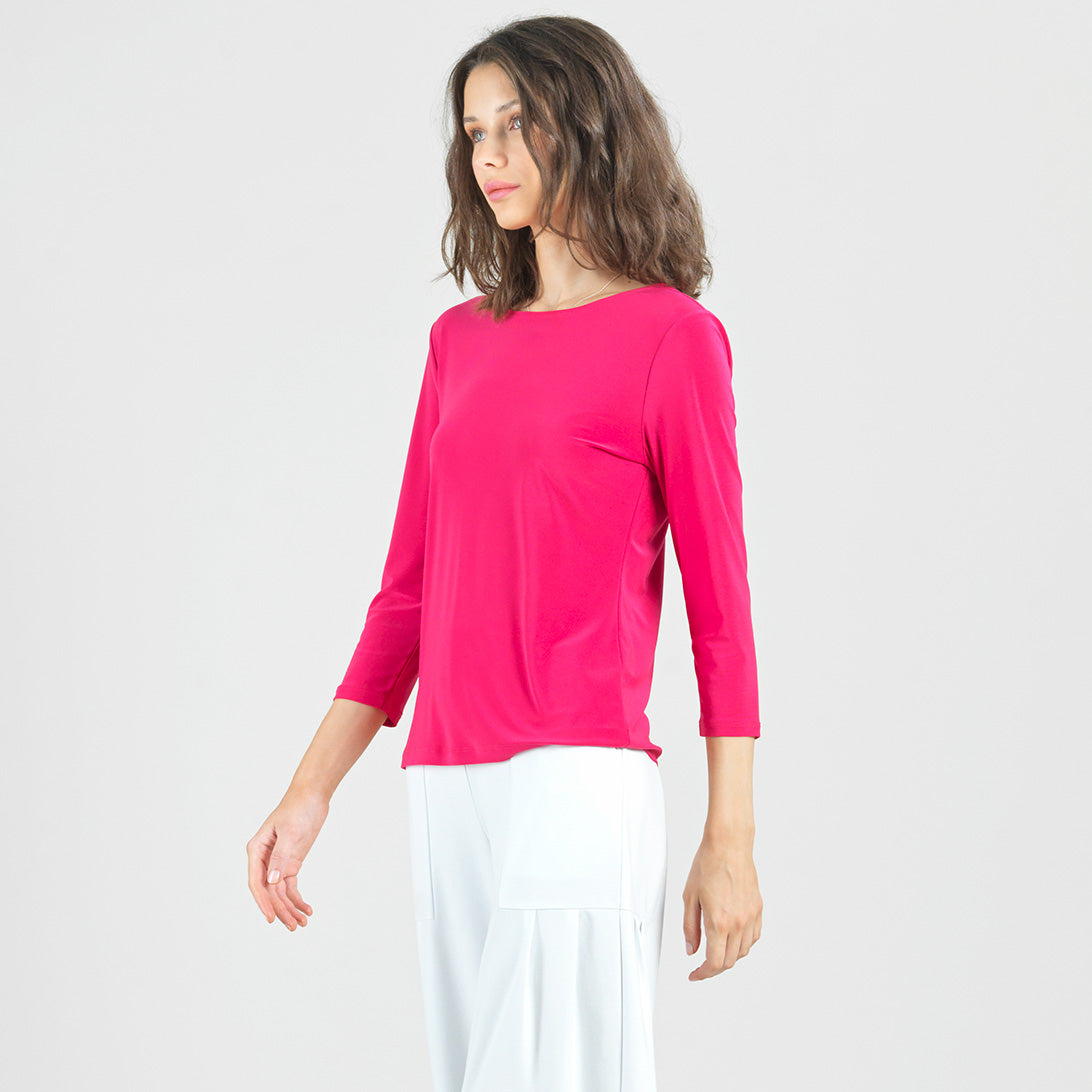 Reversible Back Tie Top - Hot Pink - Final Sale | Clara Sunwoo Trending