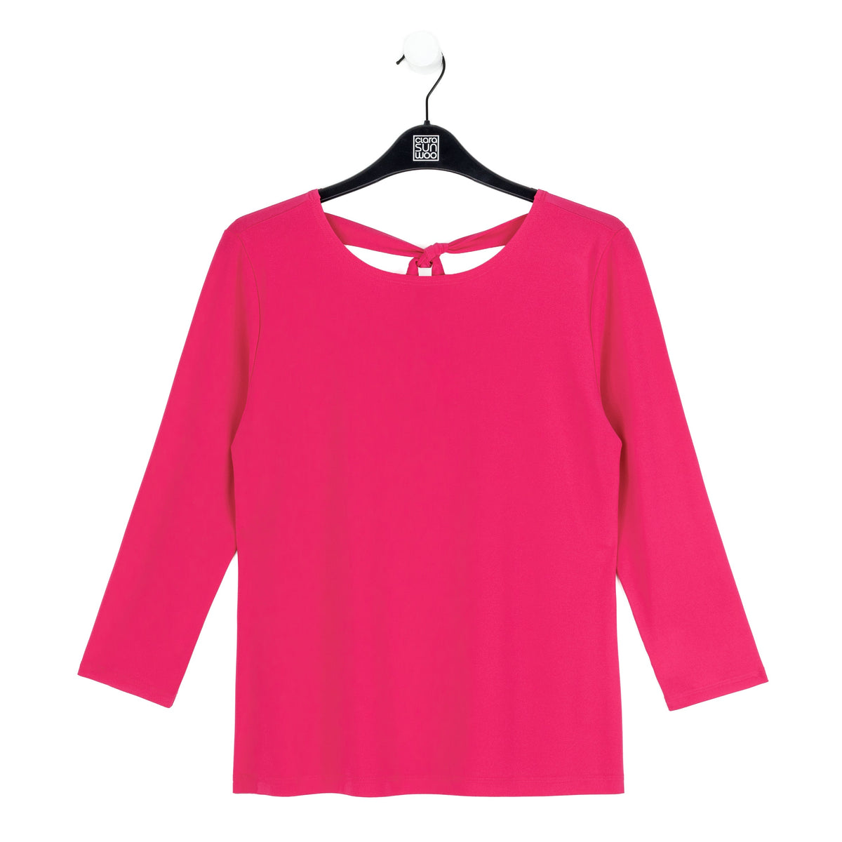 Reversible Back Tie Top - Hot Pink - Final Sale | Clara Sunwoo Trending