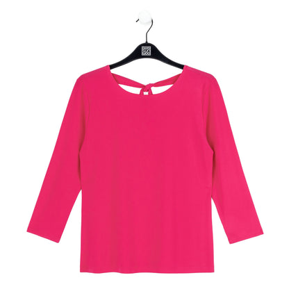 Reversible Back Tie Top - Hot Pink - Final Sale | Clara Sunwoo Trending