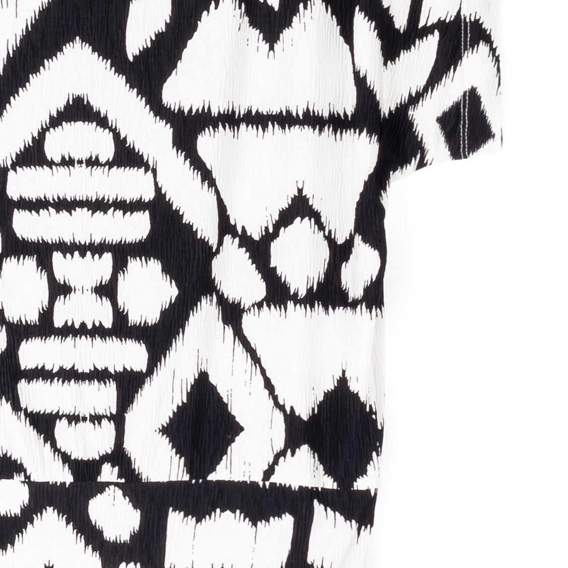 Crinkle Pleat Knit - Dolman Short Sleeve Top - Aztec - Final Sale | Clara Sunwoo Featured
