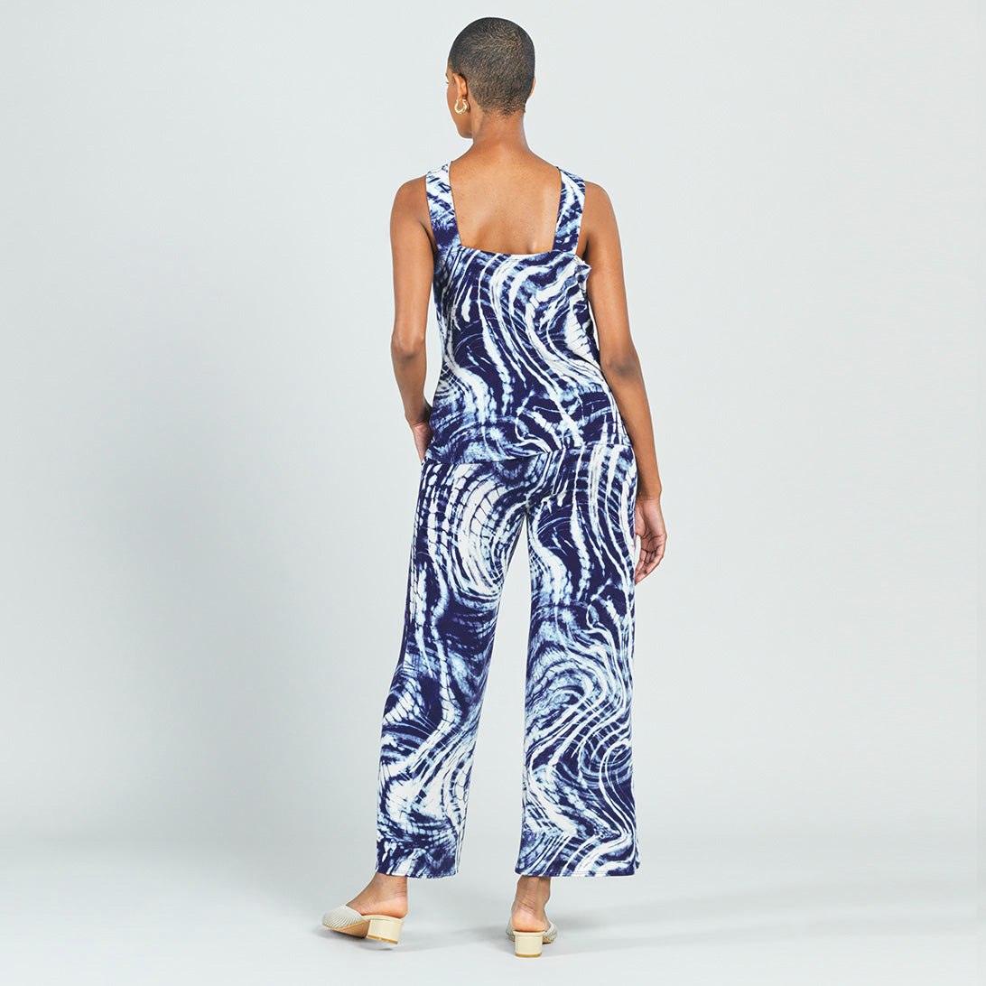 Crepe Knit - Grecian Halter Top - Swirl Wave - Final Sale! | Clara Sunwoo Customer Favorite