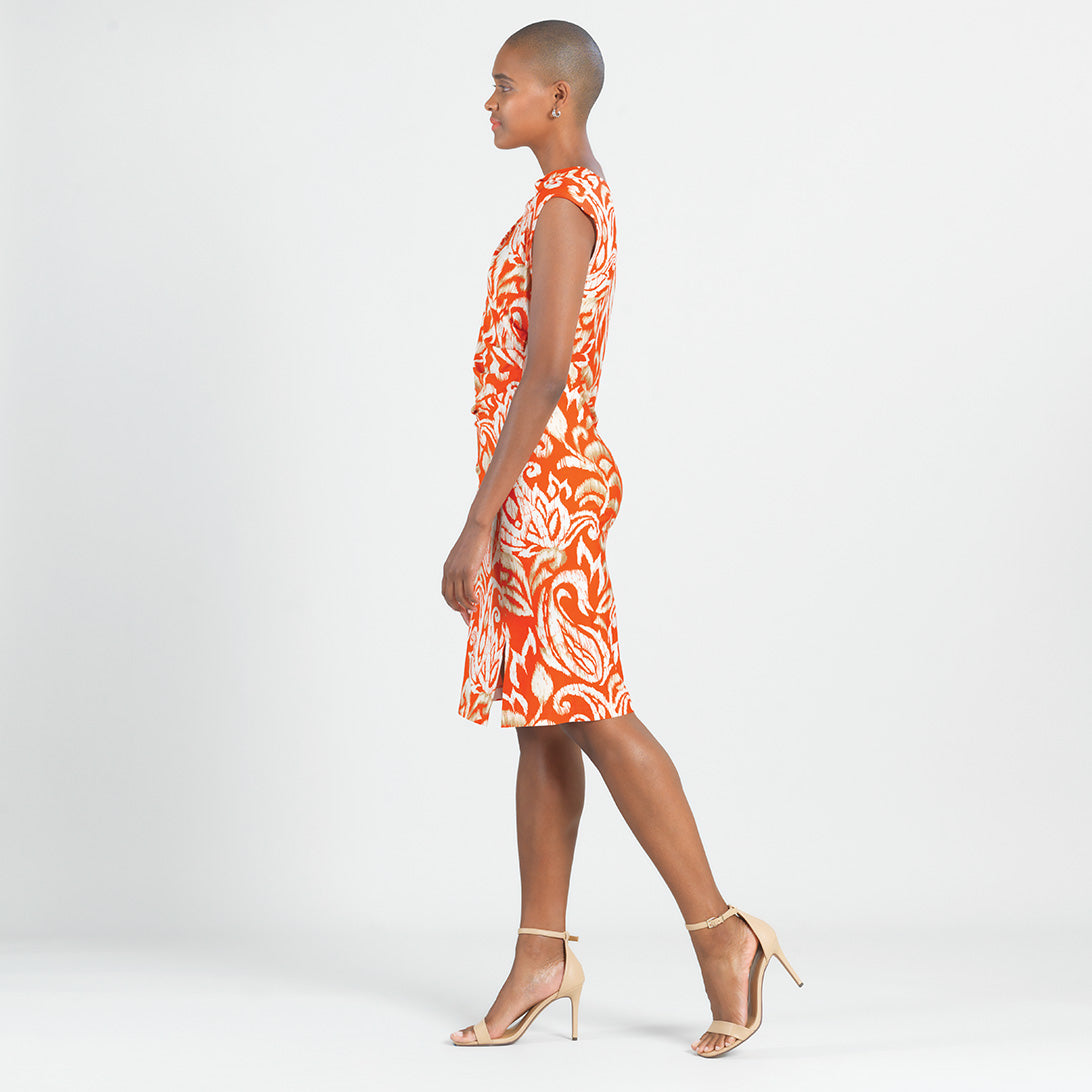 Butter Knit - Side Slit Midi Dress - Paisley Lotus - Final Sale! | Clara Sunwoo Deals