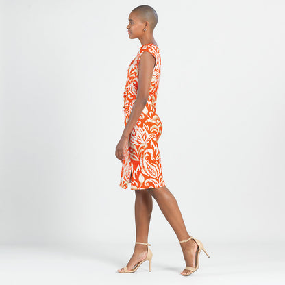 Butter Knit - Side Slit Midi Dress - Paisley Lotus - Final Sale! | Clara Sunwoo Deals