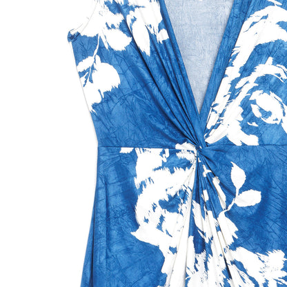 Crushed Silk Knit - Center Slit Maxi Dress - Dreamy Floral - Final Sale! | Clara Sunwoo Everyday
