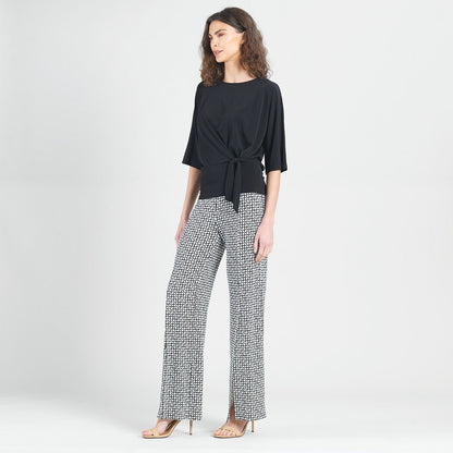 Kick Front High Slit Pant - Chain Ring - Final Sale! | Clara Sunwoo Quality