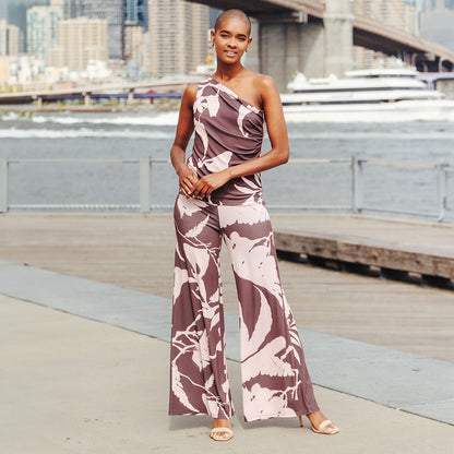 Signature Palazzo Pant - Floral Stem - Final Sale | Clara Sunwoo Essential