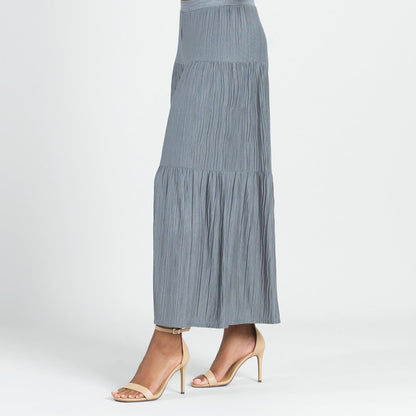 Soft Pleat Knit - Tiered Skirt-Pant - Olive - Final Sale! | Clara Sunwoo Trusted