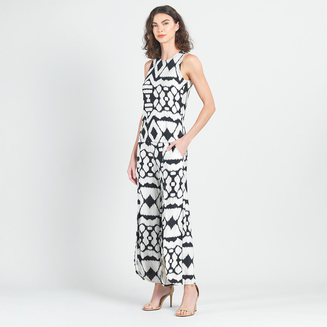 Crinkle Pleat Knit - Modern Jewel Neck Tank - Aztec - Final Sale! | Clara Sunwoo Featured