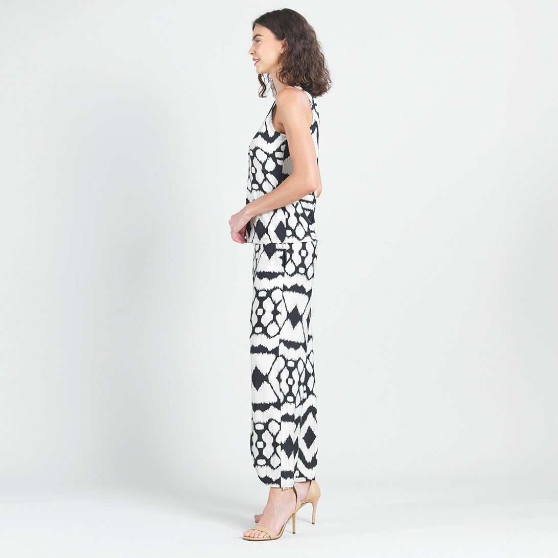 Crinkle Pleat Knit - Modern Jewel Neck Tank - Aztec - Final Sale! | Clara Sunwoo Featured