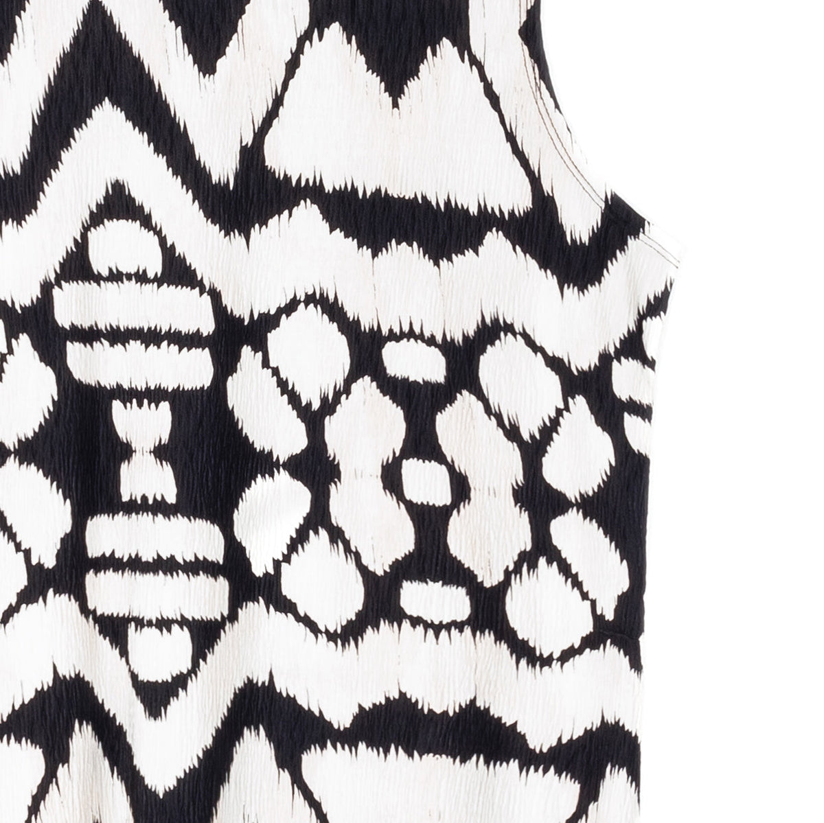Crinkle Pleat Knit - Modern Jewel Neck Tank - Aztec - Final Sale! | Clara Sunwoo Featured