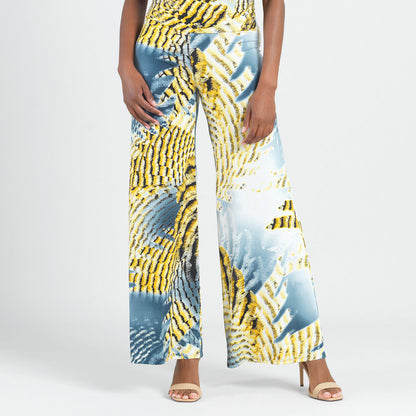Butter Knit - Palazzo Pant - Palm Feather - Final Sale! | Clara Sunwoo Signature