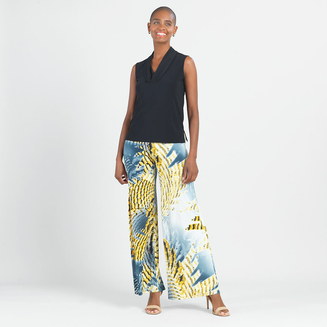 Butter Knit - Palazzo Pant - Palm Feather - Final Sale! | Clara Sunwoo Signature