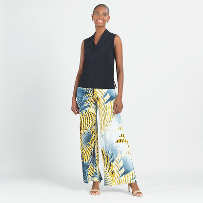 Butter Knit - Palazzo Pant - Palm Feather - Final Sale! | Clara Sunwoo Signature