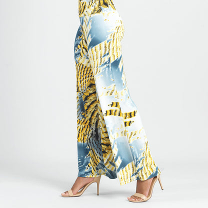 Butter Knit - Palazzo Pant - Palm Feather - Final Sale! | Clara Sunwoo Signature