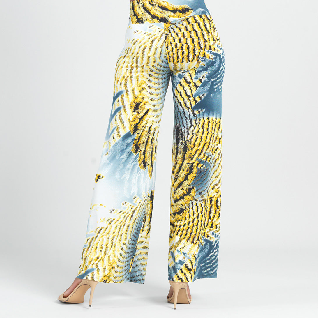 Butter Knit - Palazzo Pant - Palm Feather - Final Sale! | Clara Sunwoo Signature