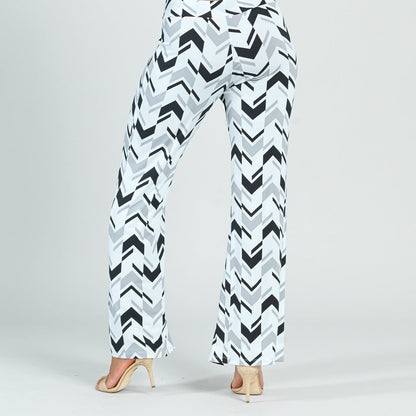 Kick Front High Slit Pant - Chevron Stripe - Final Sale! | Clara Sunwoo New