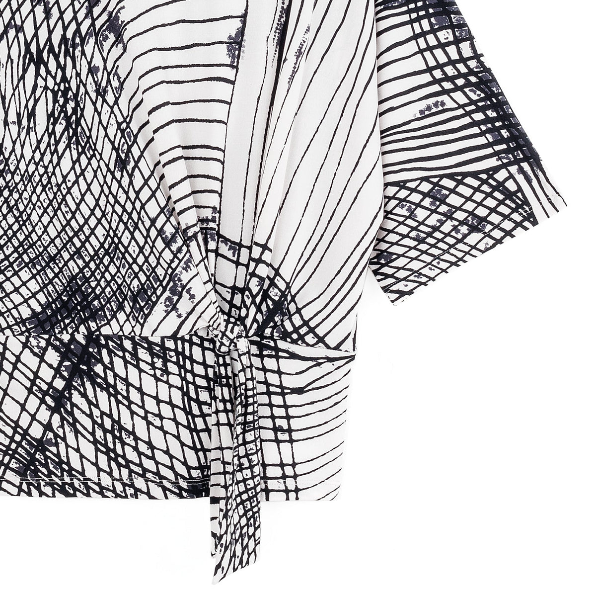 Signature Side Tie Top - Web Lines - Final Sale | Clara Sunwoo Premium
