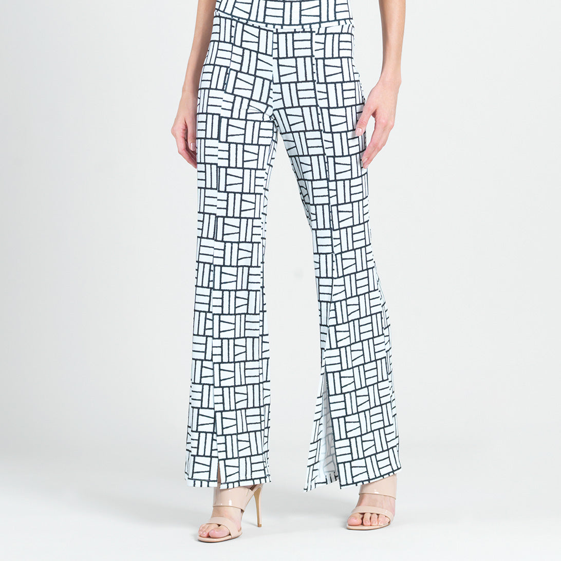 Kick Front High Slit Pant - Geo Rectangle - Final Sale! | Clara Sunwoo Everyday