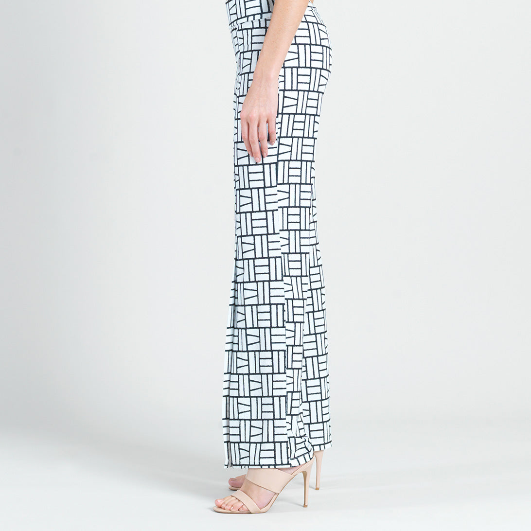 Kick Front High Slit Pant - Geo Rectangle - Final Sale! | Clara Sunwoo Everyday