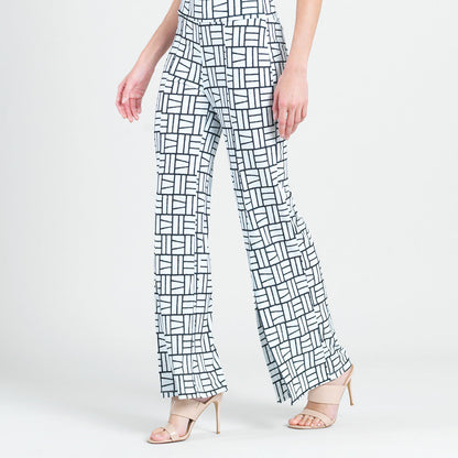 Kick Front High Slit Pant - Geo Rectangle - Final Sale! | Clara Sunwoo Everyday