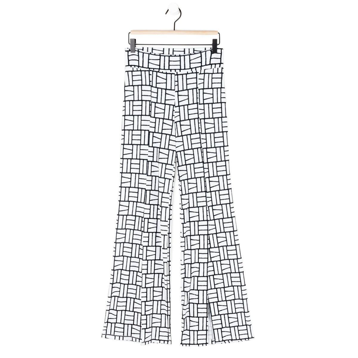 Kick Front High Slit Pant - Geo Rectangle - Final Sale! | Clara Sunwoo Everyday