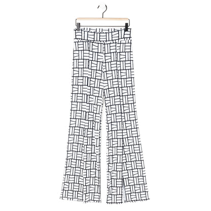 Kick Front High Slit Pant - Geo Rectangle - Final Sale! | Clara Sunwoo Everyday