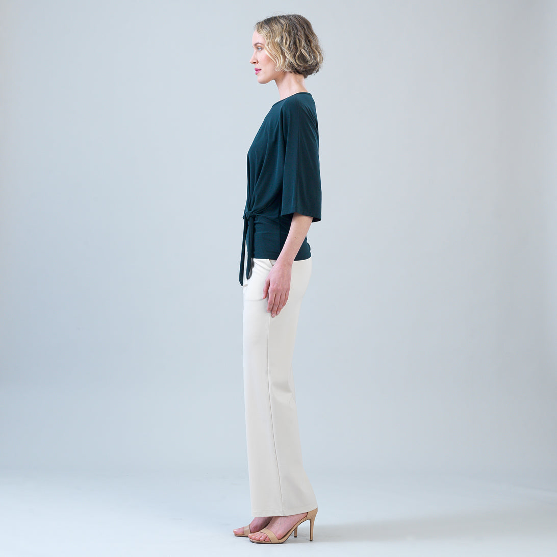 Signature Side Tie Top - Hunter Green - Final Sale | Clara Sunwoo Recommended