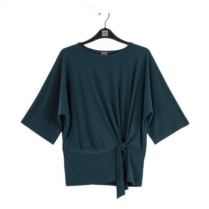 Signature Side Tie Top - Hunter Green - Final Sale | Clara Sunwoo Recommended